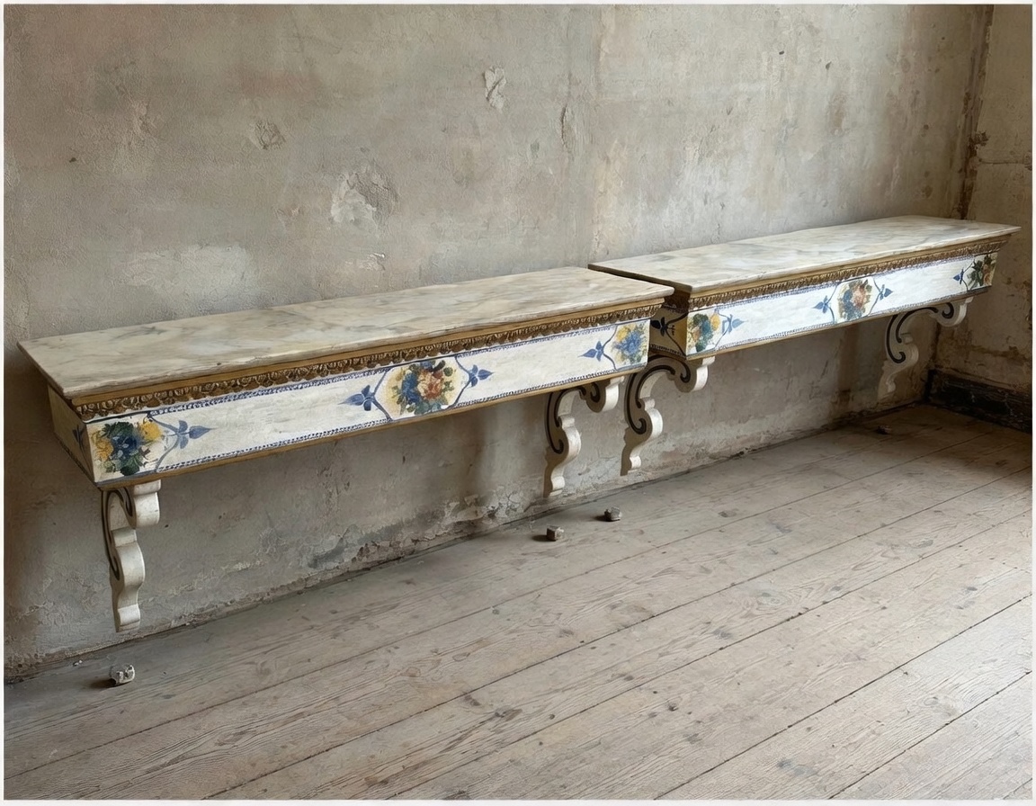 Coppia di consolle napoletane (fine XIX – inizi XX secolo)