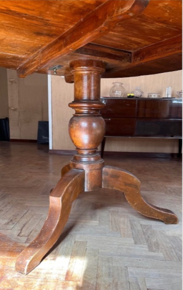 Tavolo a vela in noce – Fine ’800-photo-1
