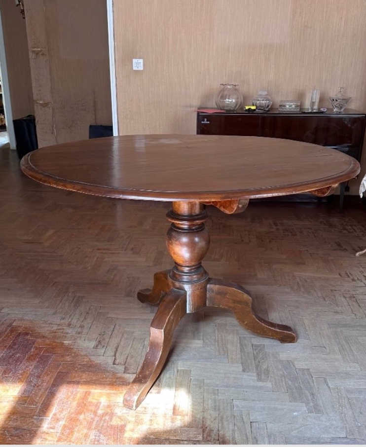 Tavolo a vela in noce – Fine ’800-photo-3