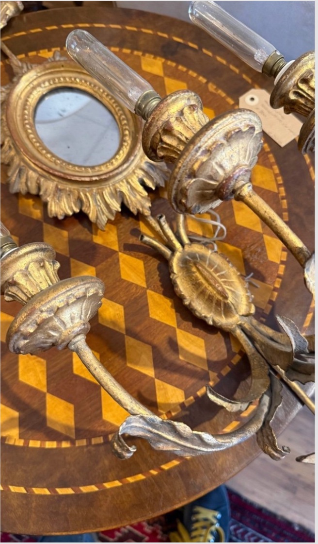 Coppia di appliques in stile Luigi XVI-photo-2