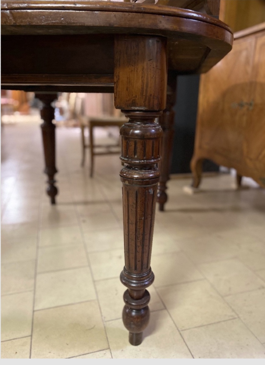 Tavolo da pranzo allungabile in mogano inglese, fine XIX secolo (circa 1880-1900)-photo-3