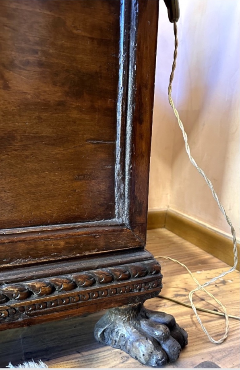 Cassapanca rinascimentale toscana in noce, databile alla fine del XIX secolo. -photo-3