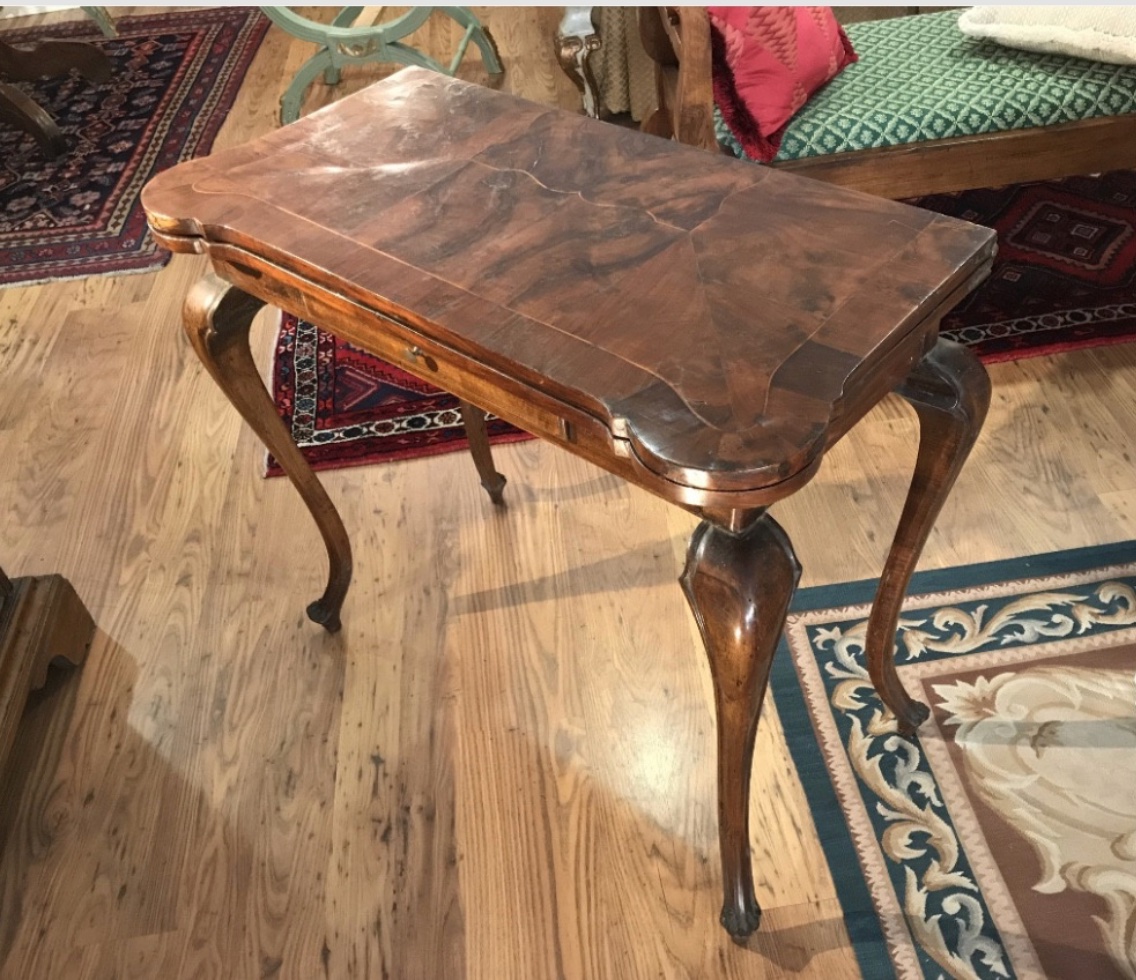Elegante tavolino a libro di fine Ottocento-photo-3