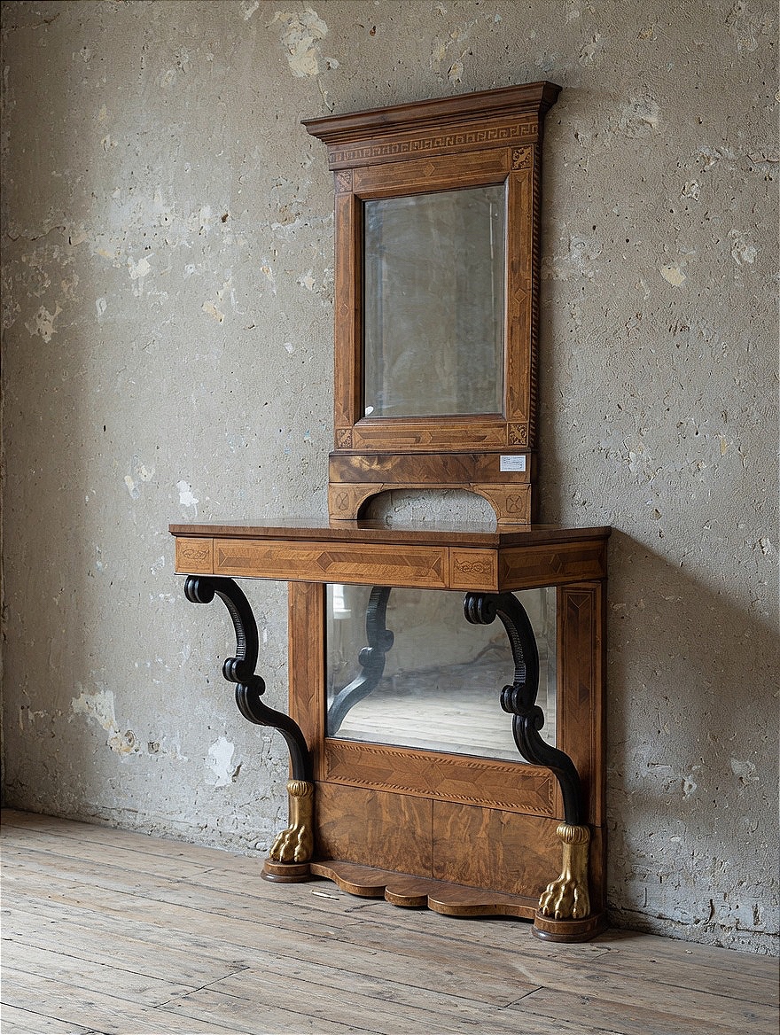 Consolle Biedermeier del XIX secolo