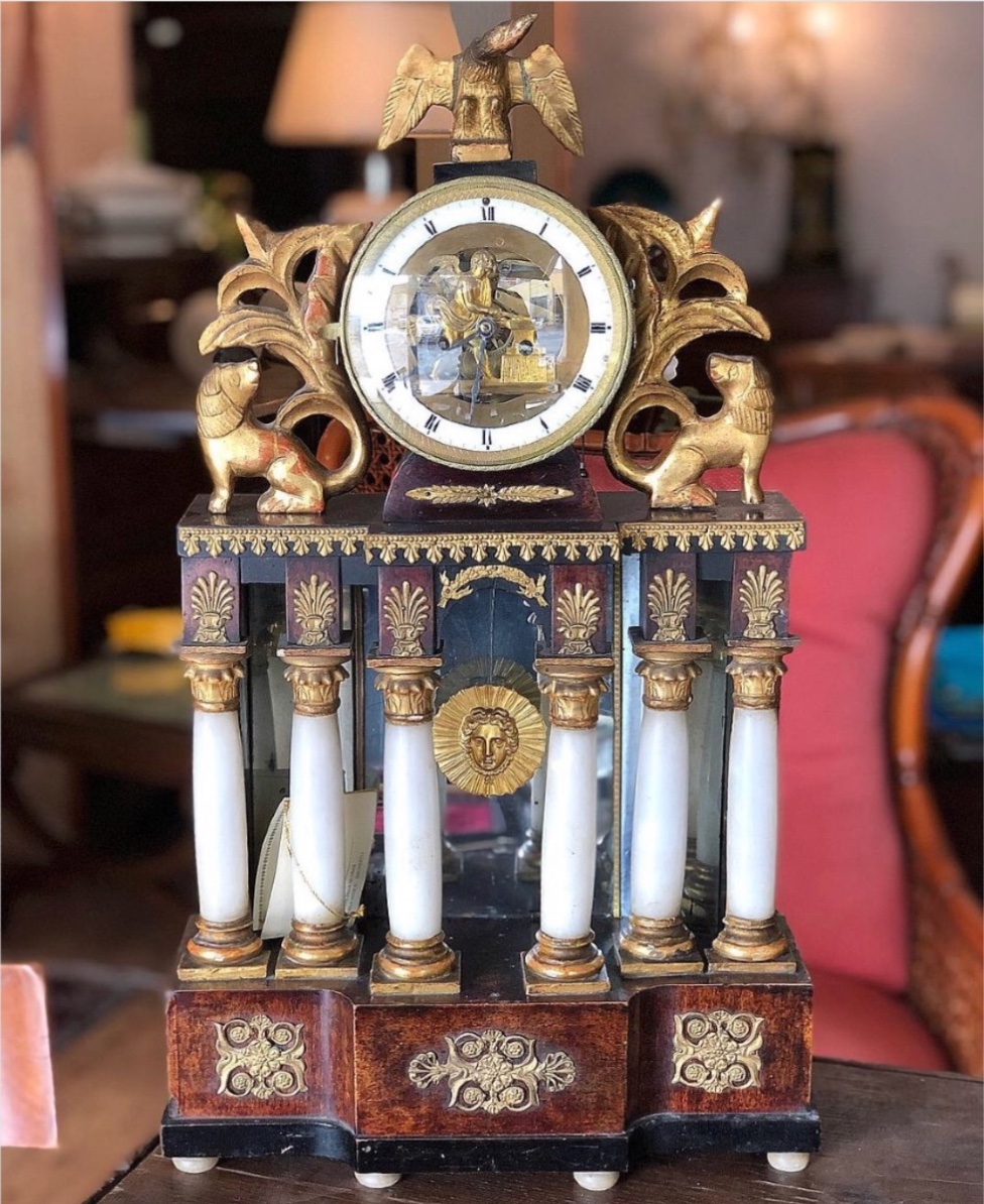 Orologio da tavolo Biedermeier, Vienna, circa 1830. -photo-3