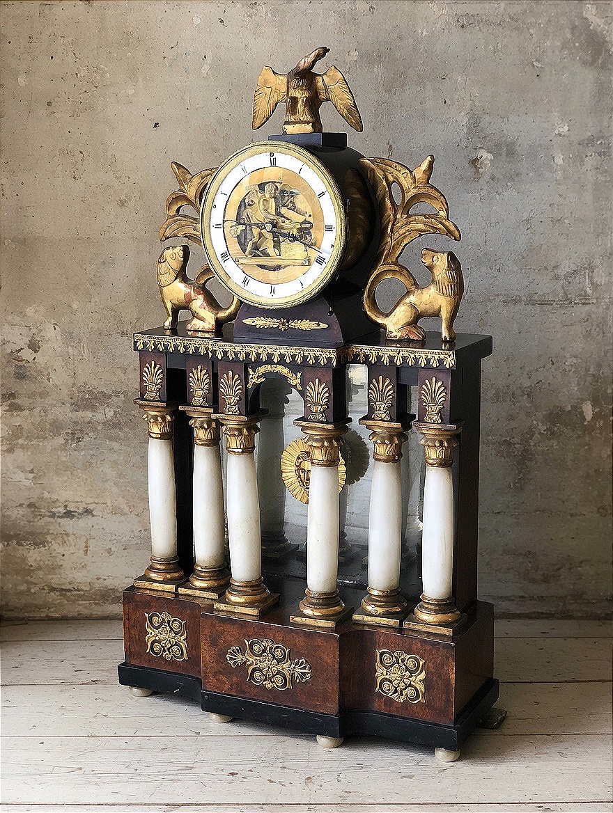 Orologio da tavolo Biedermeier, Vienna, circa 1830. 