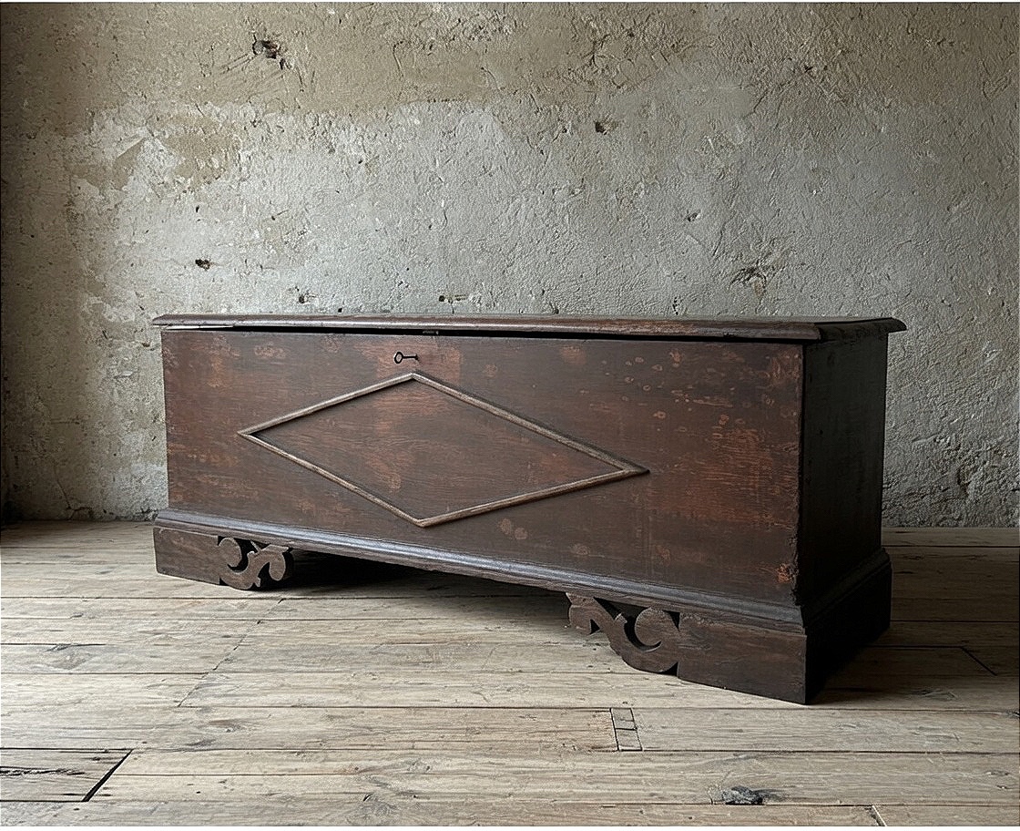 Cassapanca Toscana in Castagno Massello – Fine XIX Secolo