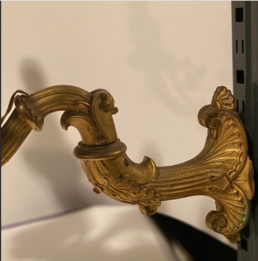 Coppia di Applique Luigi XVI in Bronzo Dorato (XIX Secolo) -photo-3
