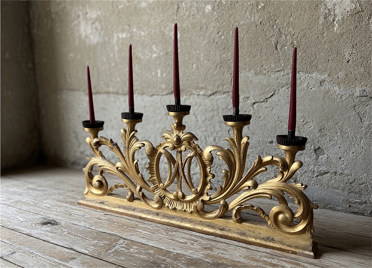 Candelabro d’altare, fine XVIII secolo