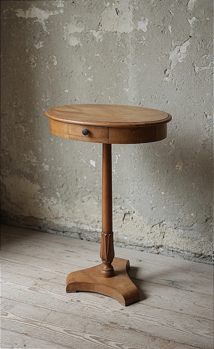 Tavolino Biedermeier in Noce e Ciliegio – Austria, ca. 1830 