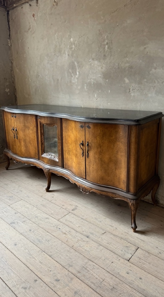Credenza veneziana in stile barocco Chippendale dei primi del Novecento,-photo-3