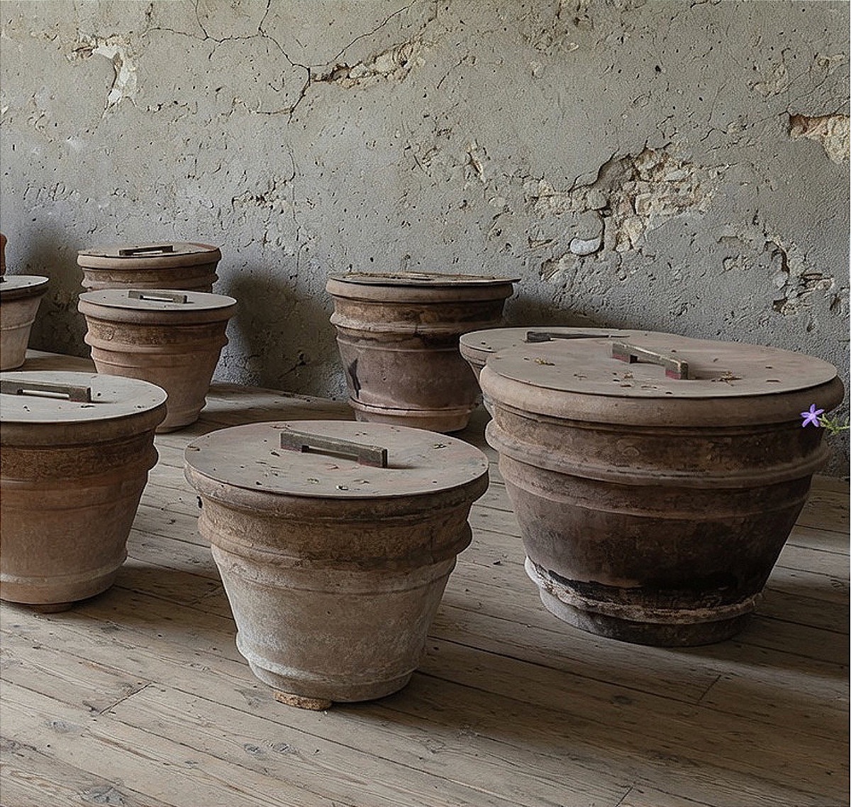 Conca da olio in terracotta, Toscana, fine Ottocento. -photo-2