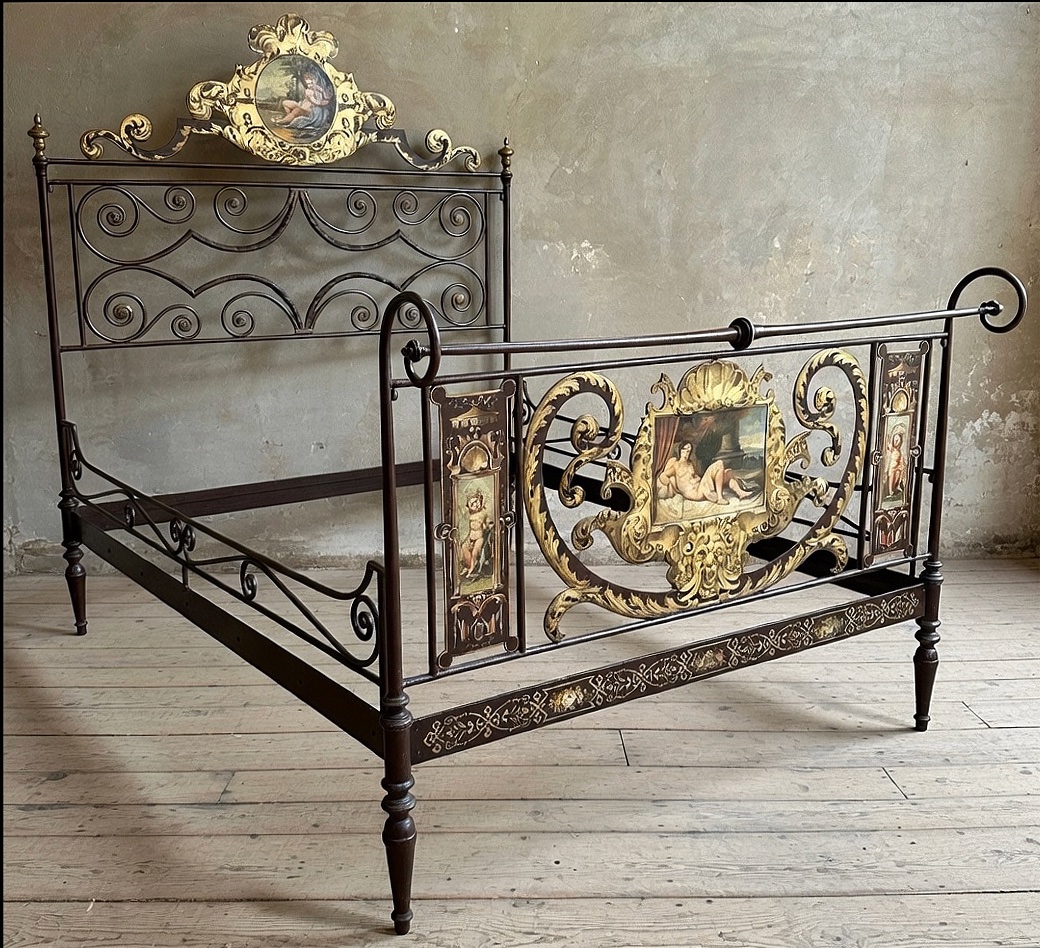 Letto matrimoniale senese in ferro, fine ’700 – primo ’800