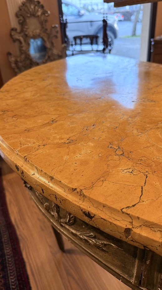 Elegante consolle demi-lune di manifattura italiana della fine del XVIII -photo-4