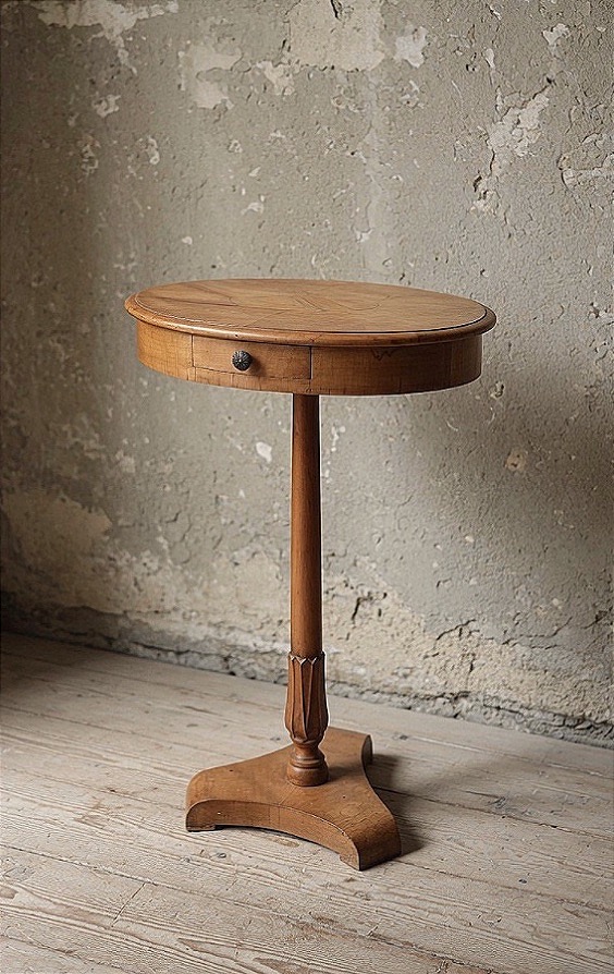 Tavolino Biedermeier in Noce e Ciliegio – Austria, ca. 1830 