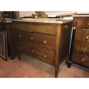 Cassettone Toscano primi '800 lastronato in Noce