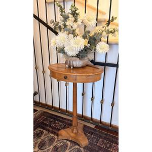 Tavolino Biedermeier in Noce e Ciliegio – Austria, ca. 1830