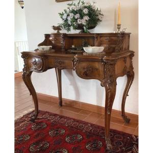 Scrittoio a Due Corpi in Stile Barocchetto (Fine '700 - Primo '800)