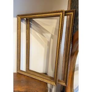 Coppia di cornici dorate, fine XIX – inizi XX secolo