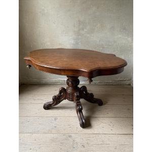 Antico Tavolo a Biscotto Luigi Filippo in Mogano