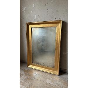 Cornice in legno dorato a foglia oro risalente al XIX secolo