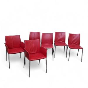 Roberto Barbieri For Zanotta, 2 Armchairs And 4 Chairs "lia"