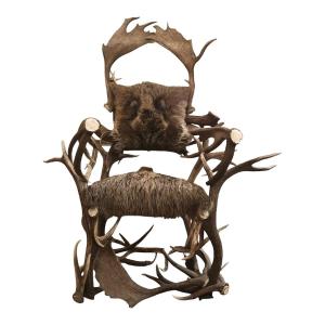 Deer And Elk Antler Armchair