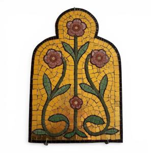 Floral Mosaic Wall Plaque