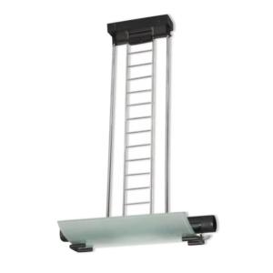 Lamberti Design, Metal And Frosted Glass Pendant Light