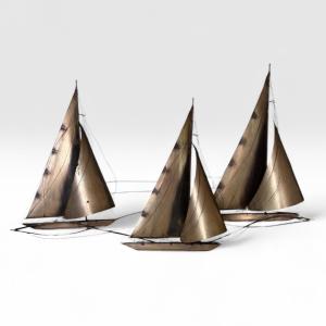 Curtis Jeré, Composition Of Sailboats, United States, Circa 1970