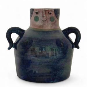Robert Cloutier And Jean Cloutier, Anthropomorphic Vase With Female Face