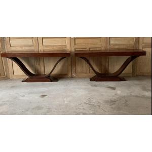 Pair Of Art Deco Consoles