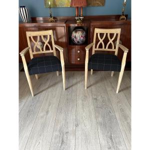 Pair Of Art Deco Armchairs