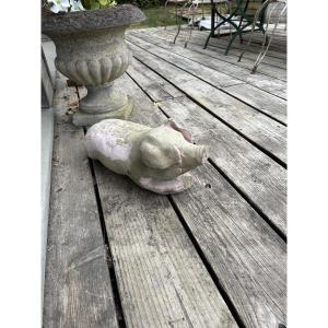 20th Century Cement Pig 