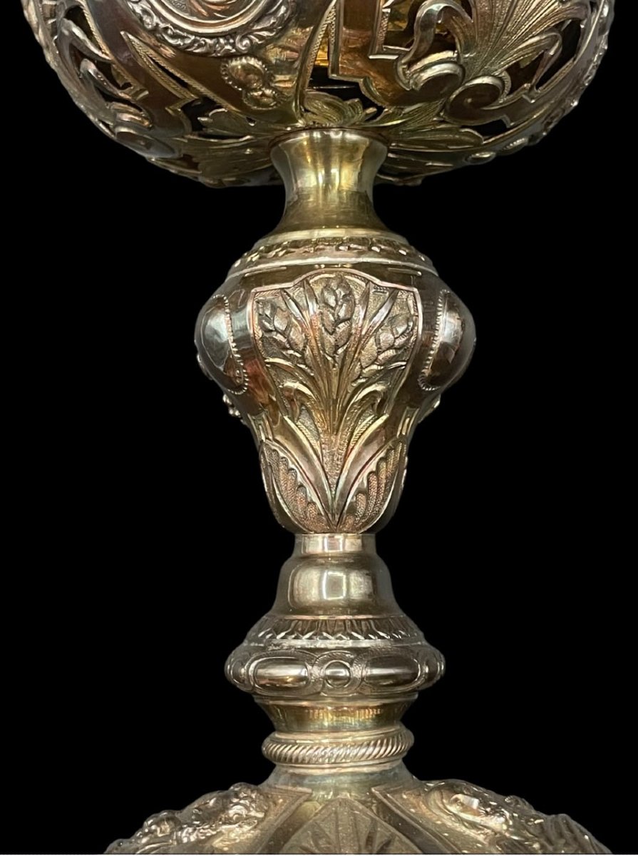 Pisside in argento e vermeil – Francia, 1860-photo-2