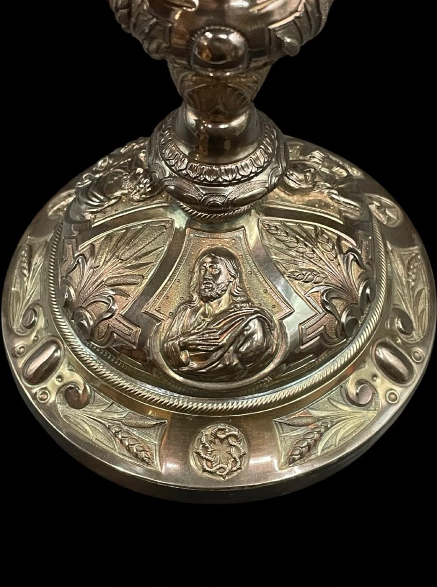 Pisside in argento e vermeil – Francia, 1860-photo-4
