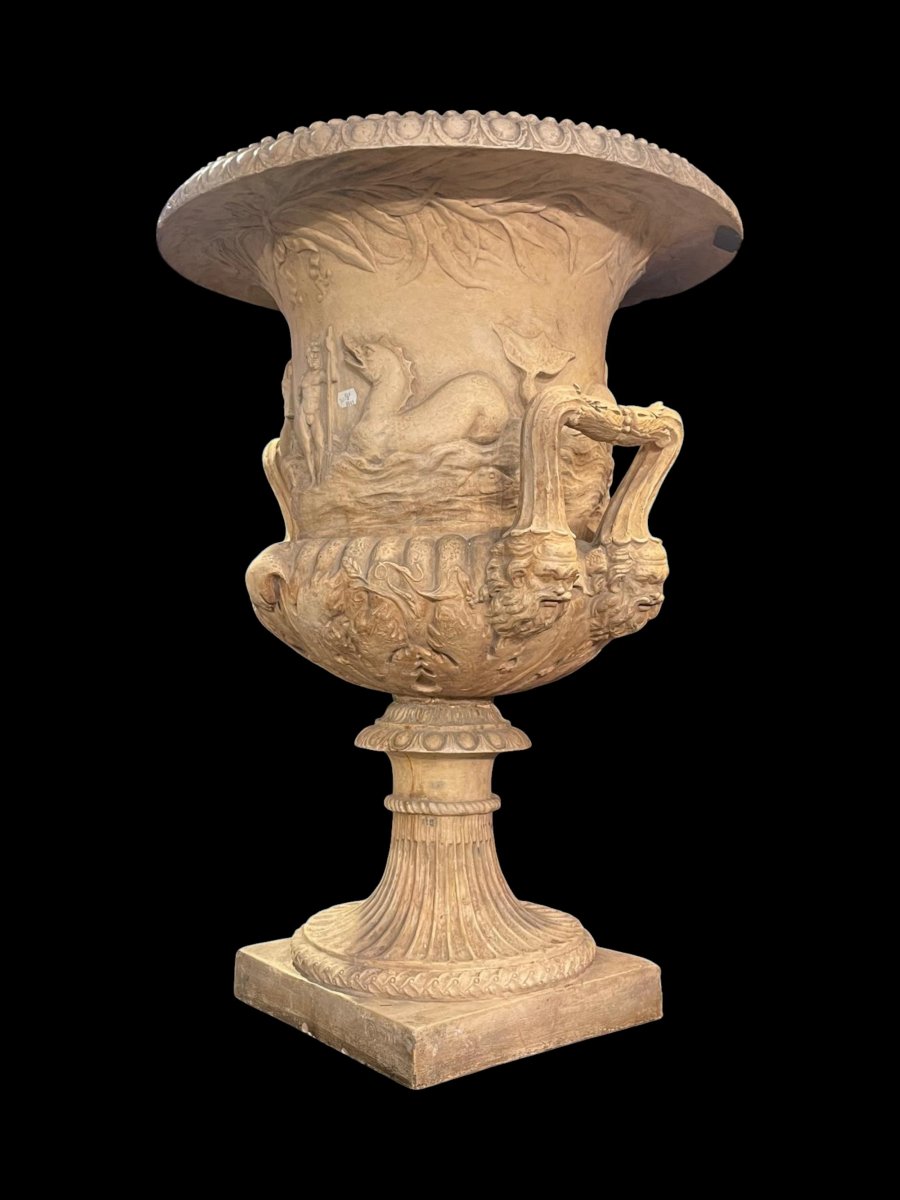 Coppia di vasi in terracotta di Signa – Inizio XX secolo-photo-2