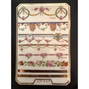 Representative Palette, Vierzon Porcelain, XXth Century