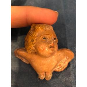 Terracotta Sculpture Angelot Circa 1800