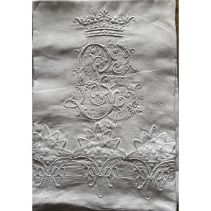 Embroidered Coat Of Arms Cloth, Marquis, Cotton