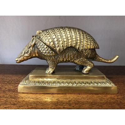 Inkwell Bronze, Pangolin, Nineteenth Century