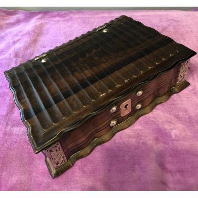 Bible Box, Holland, Wood And Silver XVIII Century