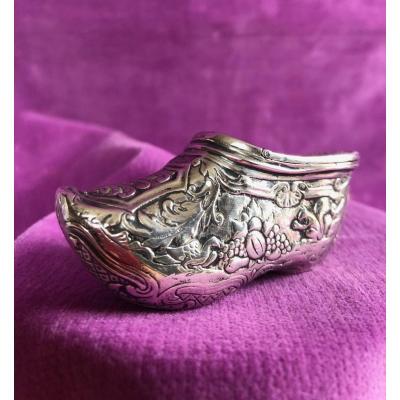 Pill Box, Silver Metal, 18th Century