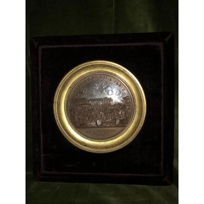 Medal, Arrival Of The King In Paris 1789, Andrieu.