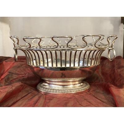 Cooler, Glass Roof, Silver Metal, XX Th Century