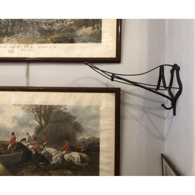 Wall Mounted Saddle Rack, Cast Iron, England, Circa 1900