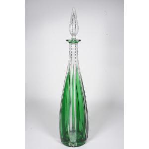 Large Saint Louis Crystal Carafe In Color