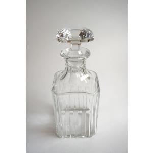 Decanter, Crystal Whiskey Bottle Baccarat Rotary