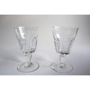 2 Baccarat Missouri No. 3 Crystal Red Wine Glasses