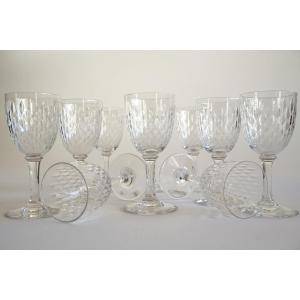 10 Baccarat Crystal Glasses Model Paris White Wine, Aperitif